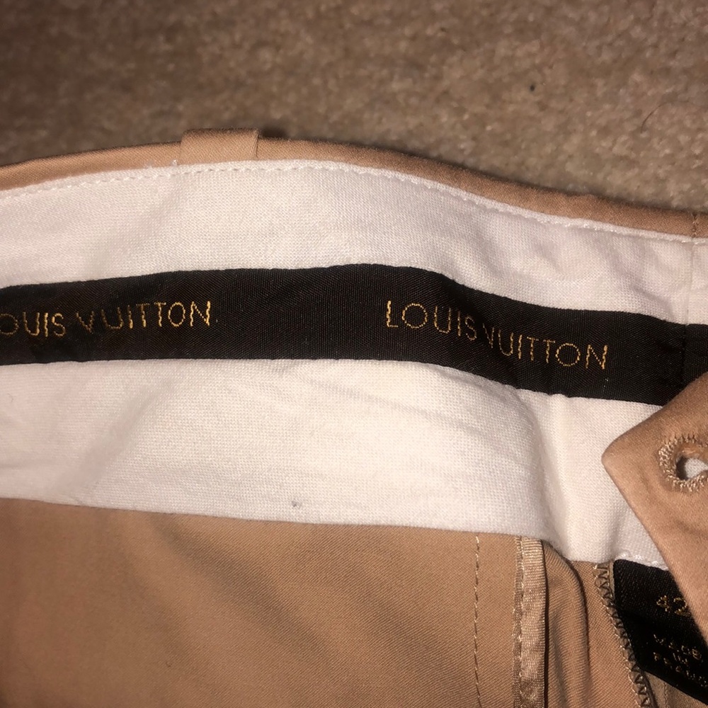 LOUIS VUITTON beige/camel vintage dressy pants